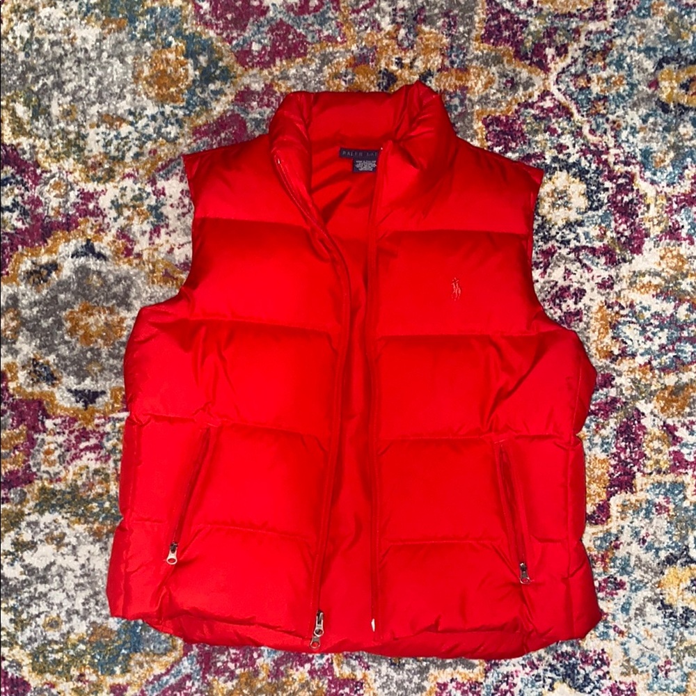 Red Puffer Vest by Polo Ralph Lauren